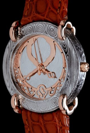 watch of Damascus steel