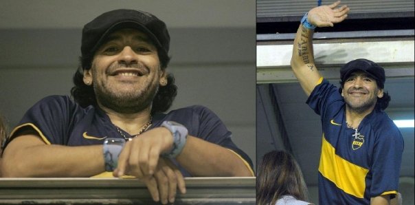 Diego Maradona with ODM watch