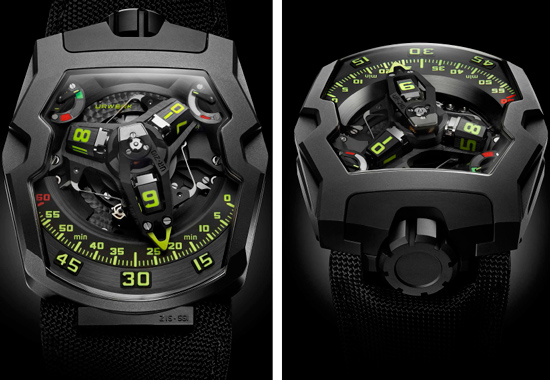 URWERK UR-210Y “Black Hawk” watch