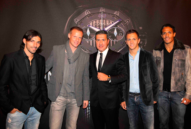 Antonio Calce with FC "Zenit" players