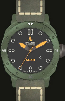 Alessandro Baldieri Magnum 48 Carbon watch