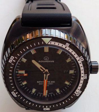 Aquadive BS300 watch with DLC - coating