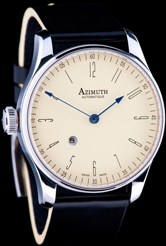 Azimuth Back in time watch with reverse stroke