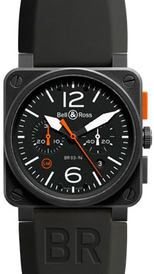 BR 03-4 Carbon Orange Limited Edition watch by Bell & Ross