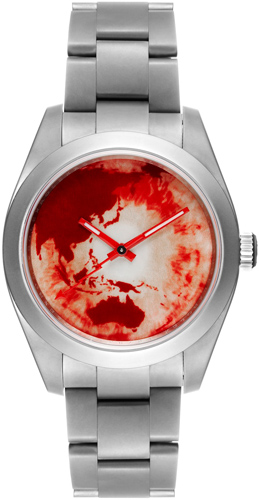 Red Ocean Orbit (Pacific) Milgauss watch by Bamford Watch Department (BWD)