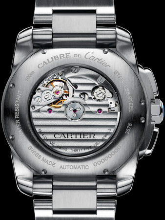 Cartier Calibre Chronograph watch caseback