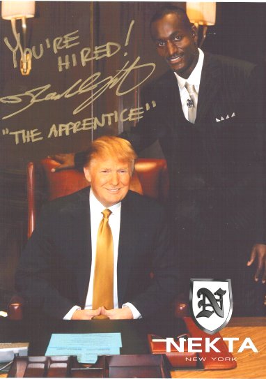 Dr. Randal Pinkett along side with Donald Trump "Hiers" Nekta