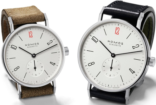 Special Edition Tangente (Ref. 123.S3) and (Ref. 164.S2) by Nomos for "Doctors Without Borders"