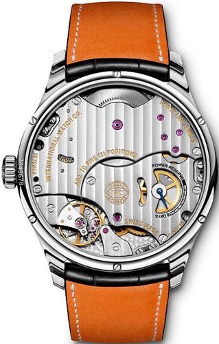 caseback of Portuguese Hand-Wound Eight Days (Ref. IW510202)