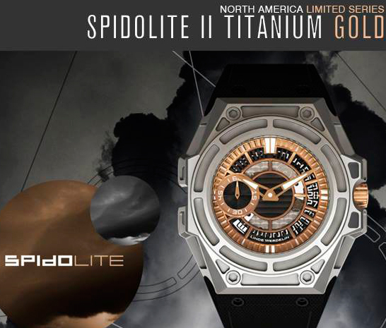 Linde Werdelin SpidoLite II Titanium Gold watch