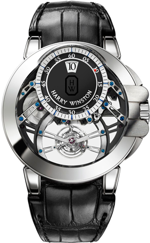 Magnificent Ocean Tourbillon Jumping Hour Timepiece by Harry Winston