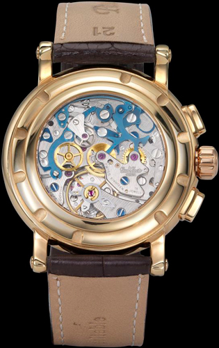 Technikum Gold watch caseback