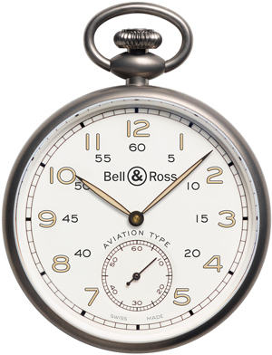 Pocket watch Bell & Ross PW1 Heritage Ivory Dial