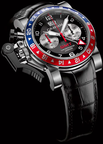 Graham Chronofighter Oversize GMT Blue & Red watch