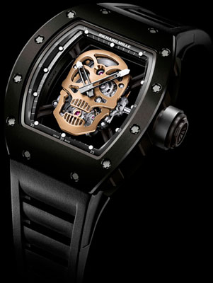 Nano-Ceramic RM 52-01 Skull Tourbillon watch by Richard Mille