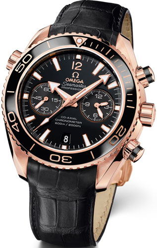 Novelty at BaselWorld 2012: Omega Seamaster Planet Ocean Chronograph Ceragold. «Are you a candidate? You have been a master for a long time!» Seamaster!