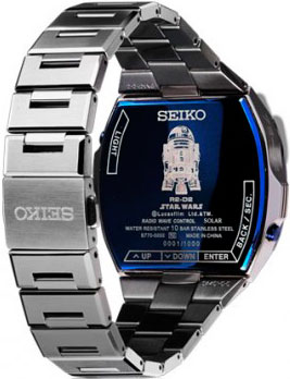 Seiko R2-D2 watch backside