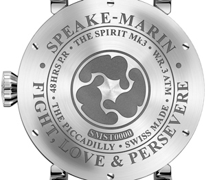 Speake-Marin Spirit Wing Commander watch caseback
