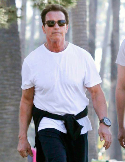 Schwarzenegger with U-BOAT U-42 watch