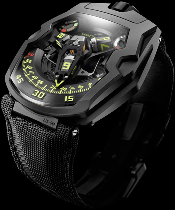 URWERK UR-210Y “Black Hawk” watch