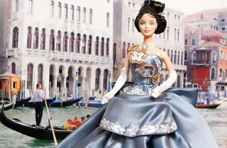 Barbie Wedgewood doll presents Van Cleef & Arpels Alhambra Vintage watch