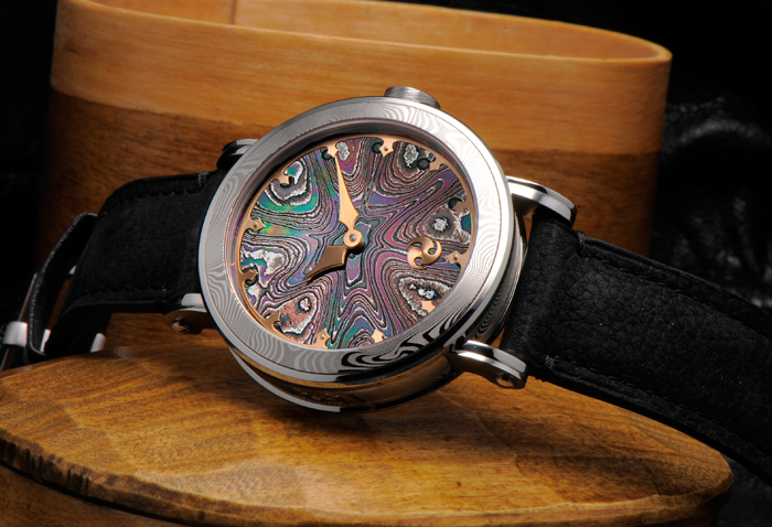 Winter Nights - Tempered dial with 18K gold hands