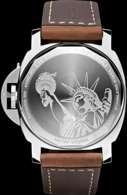 Panerai Luminor Marina Boutique Edition New York PAM 417 watch backside