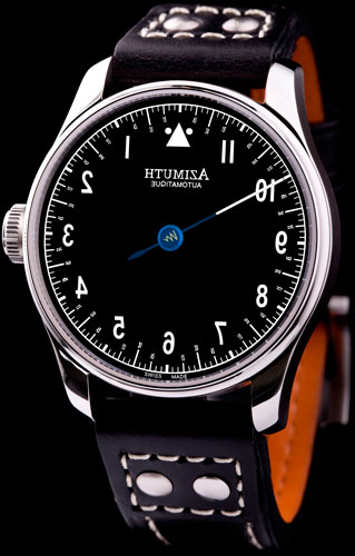Azimuth Back in time watch with reverse stroke
