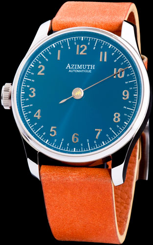 Azimuth Back in time watch with reverse stroke