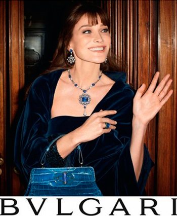 Carla Bruni-Sarkozy – a face of Bulgari advertising campaign