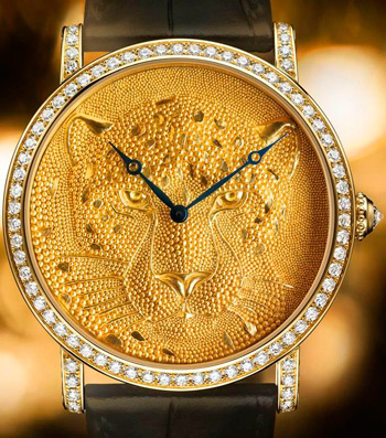 Cartier Rotonde Panthere Granulation watch