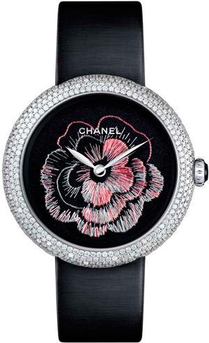 Chanel Mademoiselle Privé Camélia Brodé Dial watch