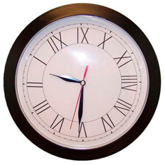 clock with reverse stroke "Classic"