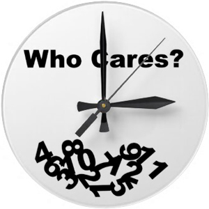 funny antiwatch "Who cares"