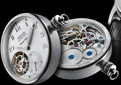 Epos Oeuvre d'Art Convertible - turning the wristwatch into a pocket watch and vice versa