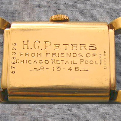 inscription on the watch