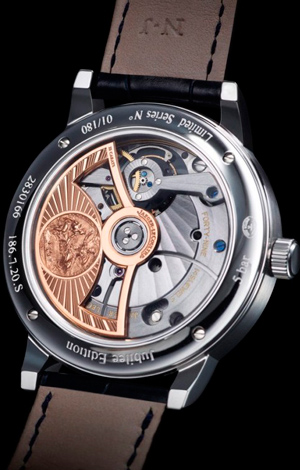 caseback of Master Grande Tradition Tourbillon Cylindrique watch