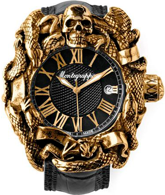 Chaos Automatic Analogue Wristwatch by Montegrappa and Sylvester Stallone