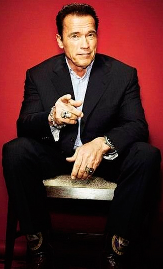 Schwarzenegger with L watch