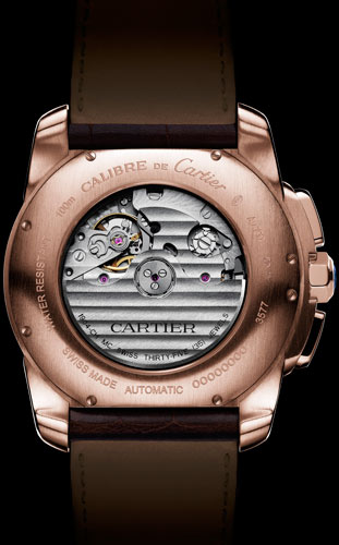 Calibre de Cartier Chronograph watch caseback
