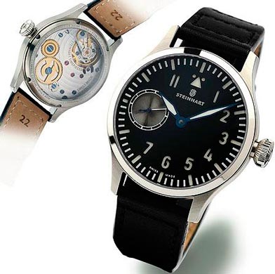 Nav B-Uhr 47 ST1 Premium Silver watch by Steinhart