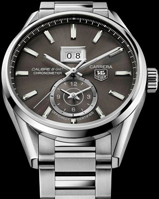 TAG Heuer Carrera Calibre 8 Grande Date GMT watch