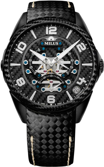 Tirion TriRetrograde Carbon watch by Milus