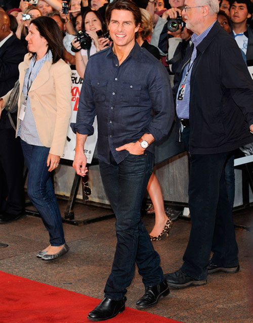 Tom Cruise on the red carpet with watch