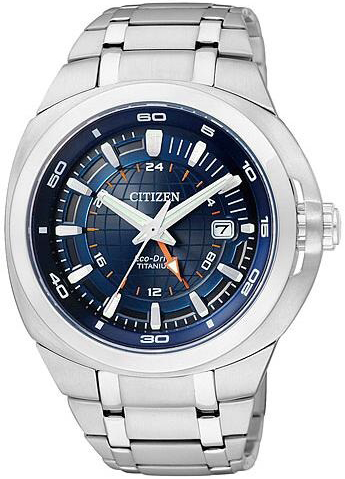 EcoDrive Titanium GMT watch