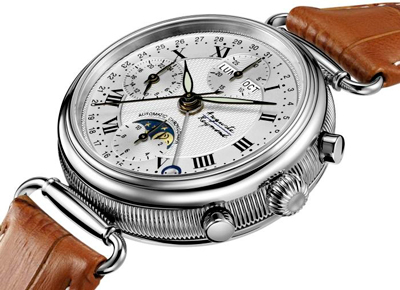 Jazz Age Moonphase Chronograph watch by Auguste Raymond