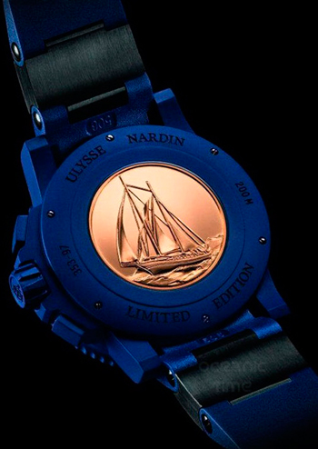Voyage Bleu Chronograph Limited Edition watch caseback