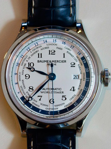 Capeland Manufacture Worldtimer watch by Baume & Mercier