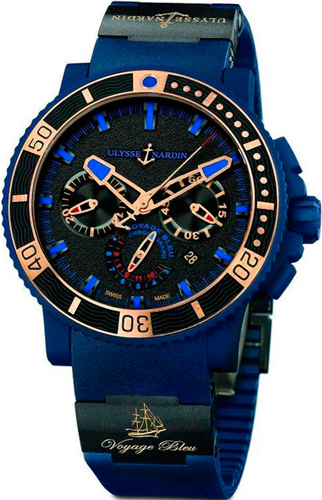 Voyage Bleu Chronograph Limited Edition watch by Ulysse Nardin