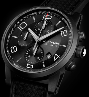 TimeWalker Extreme Chronograph DLC watch by Montblanc